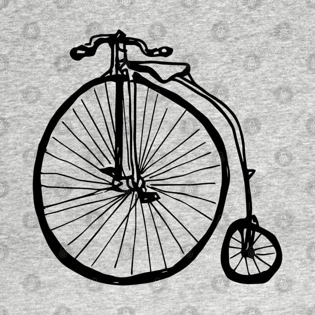 Penny Farthing Bicycle by eVrydayART